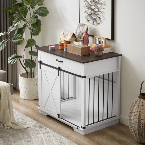 Dog Crate Furniture Kennel, Indoor Dog Cage For Small edium Dogs