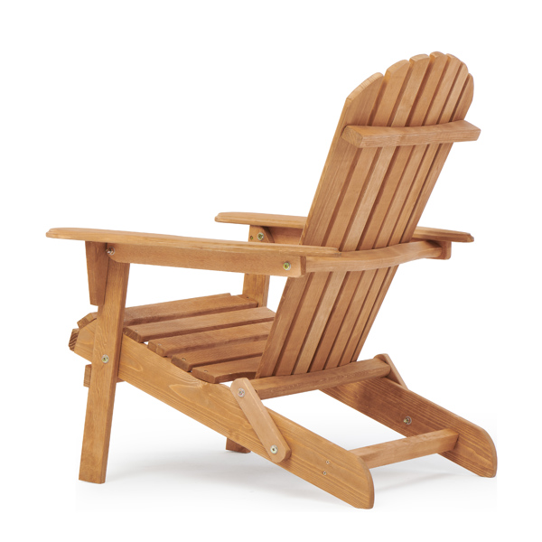 Wood Lounge Patio Chair for Garden Outdoor Wooden Folding Adirondack Chair Set of 2 Solid Cedar Wood Lounge Patio Chair for Garden, Lawn, Backyard
