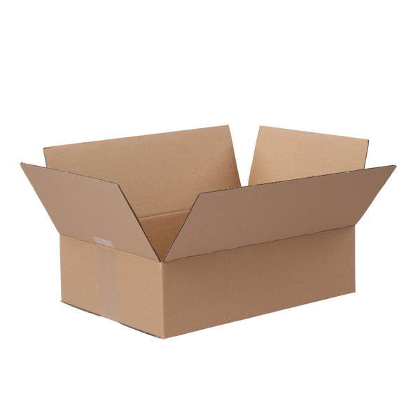 50pcs 14 "x 10" x 4 "(35.6cm x 25.4cm x 10.2cm) thick 3mm corrugated cardboard box in kraft paper color