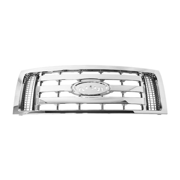 Middle grille 2009 – 2014 Ford F-150 9L3Z8200D plating MT046012 (Ban sale on  Amazon) (No support for unconditional return)