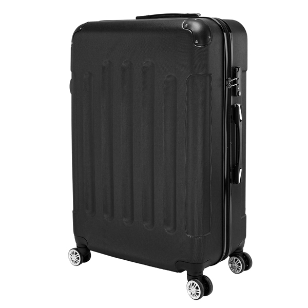 3 Pcs Suitcase Lightweight ABS Carry-on Hand Luggage 4 Spinner Wheels Trolley Case