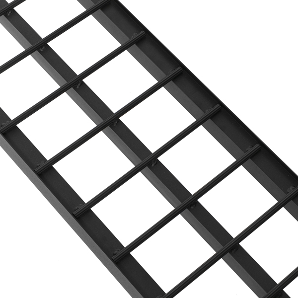 9ft Aluminum Plate Folding ATV Loading Ramp Black Pair Truck Trailer 1200 lbs