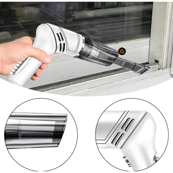 white wireless Automobile Folding Vacuum Cleaner Hand-held High-power Strong Suction Vacuum Cleaner