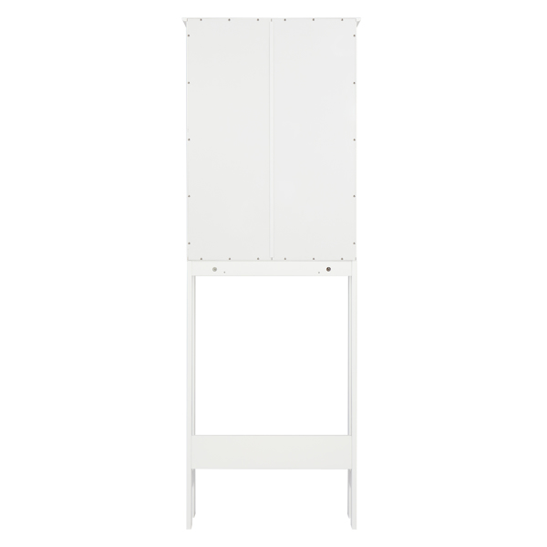 FCH Double Door Fork Toilet Cabinet White