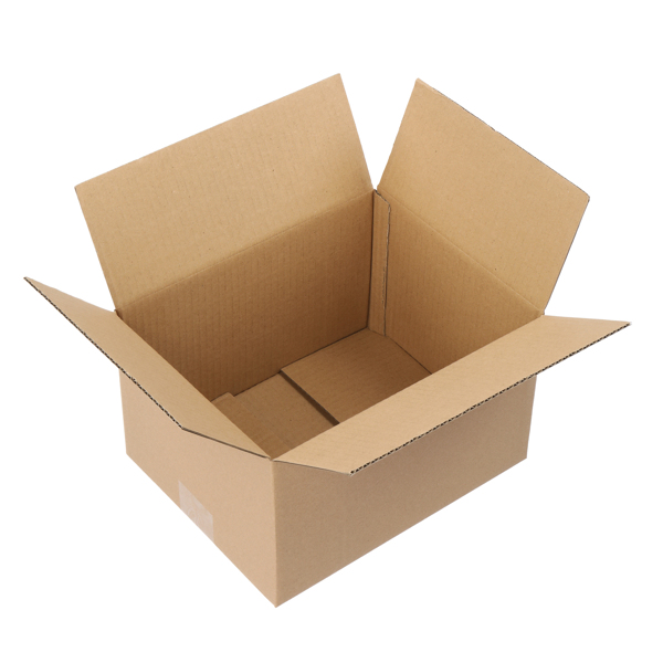 50pcs 10 "x 8" x 6 "(25.4x20.3x15.2cm) thick 3mm corrugated cardboard box in kraft paper color