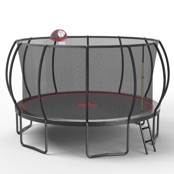 YC 16FT trampoline Pumpkin- Black Red