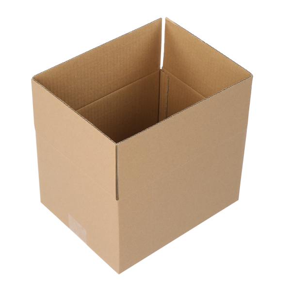 50pcs 10 "x 8" x 6 "(25.4x20.3x15.2cm) thick 3mm corrugated cardboard box in kraft paper color