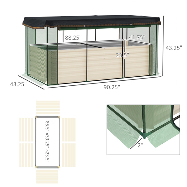 Galvanized Steel Planter Box