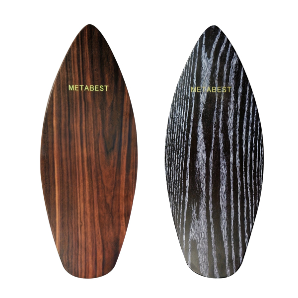 Surf-Inspired Wooden Balance Board with Wheel – Enhance Core Strength, Stability, and Fun for Fitness & Home Workouts