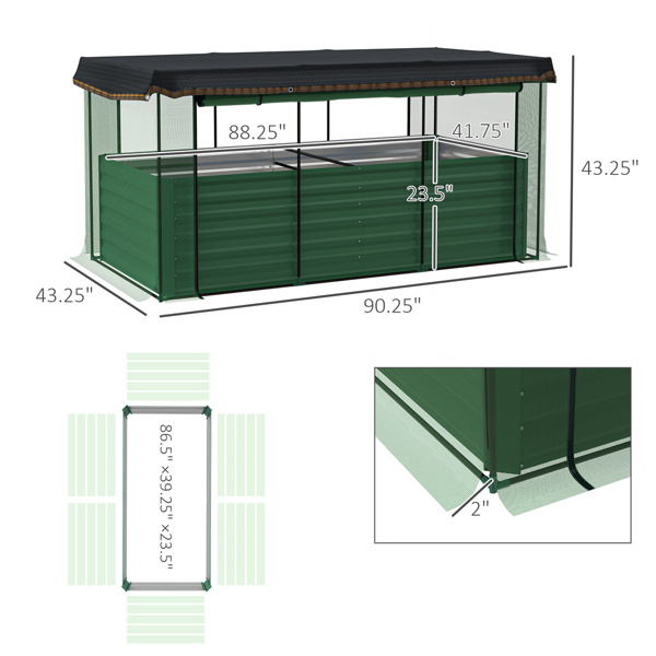 Galvanized Steel Planter Box