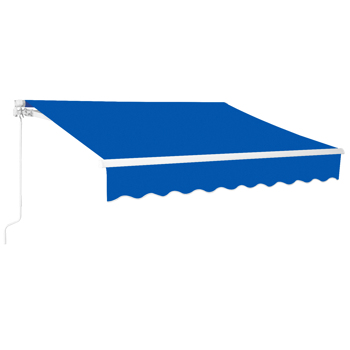 133.9\\"D x 118.1\\"W x 59\\"H retractable awning blue