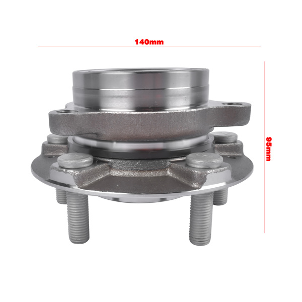 Front Wheel Hub and Bearing Assembly for Hyundai Kona 2.0L AWD SEL CVT AWD SE 2018-2025 Silver 1Pc 51750-J9000