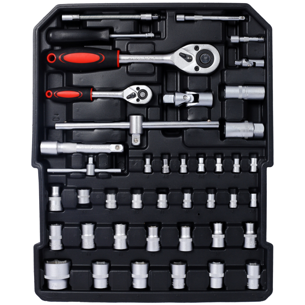 899pcs Home Repair Tool Set Kit for Men, Toolbox Storage Case with 4 Drawers, General Household Tool Kit with Rolling Tool Box, Tool Set Kit for Maintenance, Garden, Homeowner, Handyman ,silver case