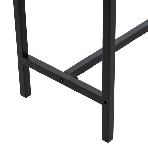 【Same model code：02837890】Industrial Style Porch Table Single Layer Black Oak Triamine Board [105 * 30 * 71cm]