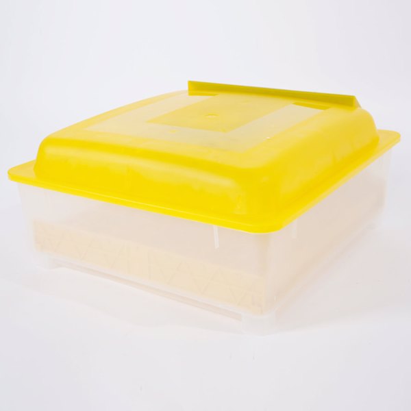 【same code：76829079】48-Egg Practical Fully Automatic Poultry Incubator (US Standard) Yellow & Transparent