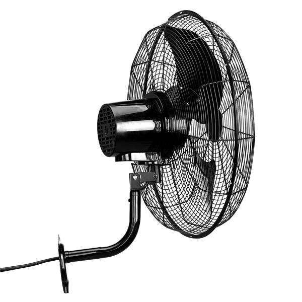 18inch High Velocity Wall Mount Fan Oscillating,Industrial Fan with 3 Speed Ventilation,4592CFM Indoor Wall Fan,70 Degree Horizontal Oscillation,Heavy Duty Metal Fan for Commercial, Garage, Work