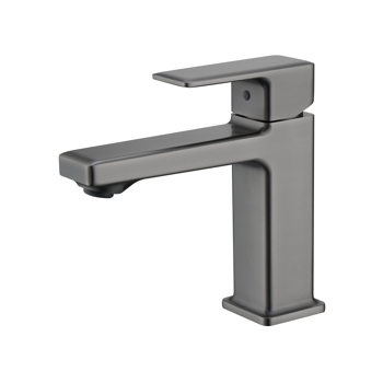 Gun Gray Single Hole Bathroom Faucet,Laundry Vanity Sink Faucet with Two 9/16\\" Hoses[Unable to ship on weekends]