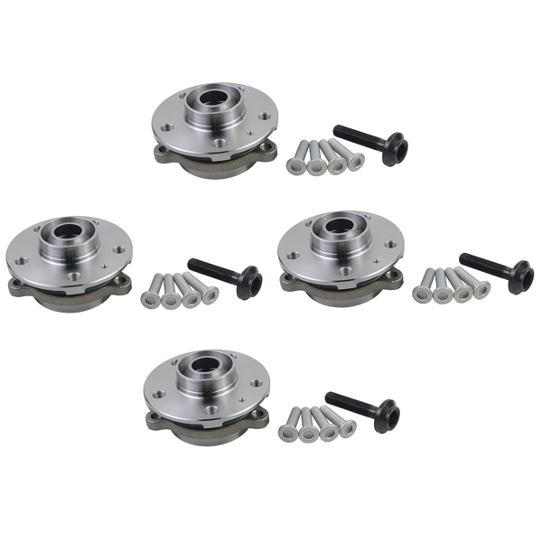 Front & Rear Wheel Hub Bearing Kit Fits Audi A4 A6 A8 Q5 S6 S7 B8 4G 2009-2018