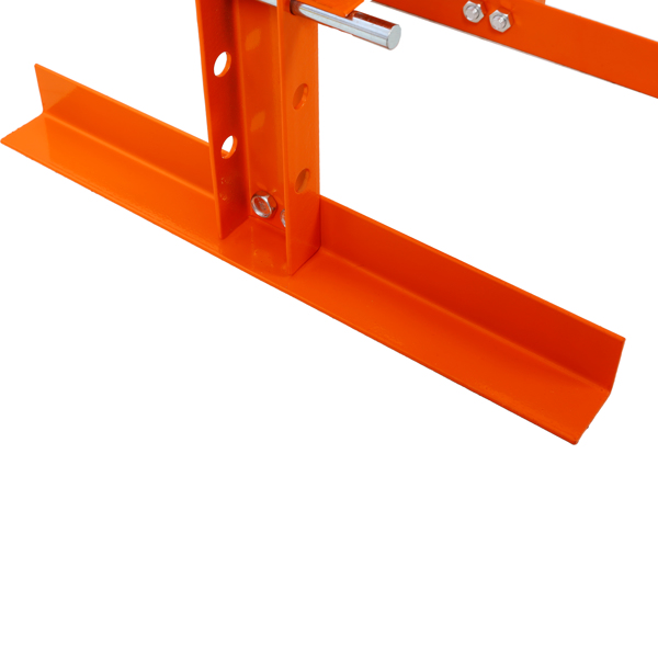 6 Ton Hydraulic Press, Benchtop Hydraulic Shop Press, H-Frame Garage Floor Press with Press Plates, Adjustable Working Table Height, orange