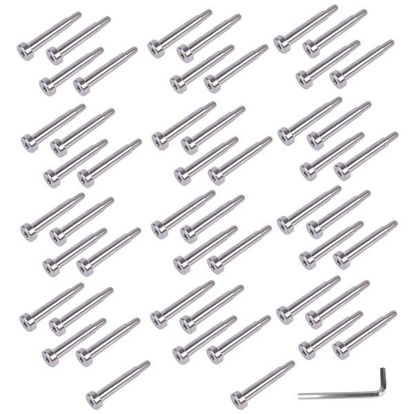 50Pcs 3/16 Inch T316 Stainless Steel Cable Railing Hardware System Kit with Allen Key