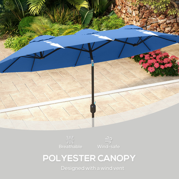 Outdoor beach umbrella /Cantilever Umbrella   Without base  ( Amazon Shipping)（Prohibited by WalMart）