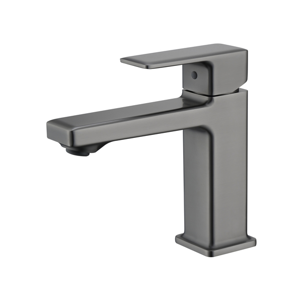 Gun Gray Single Hole Bathroom Faucet,Laundry Vanity Sink Faucet with Two 9/16" Hoses[Unable to ship on weekends]