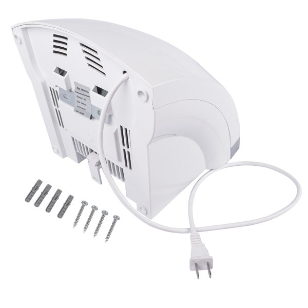 Automatic Electric Commercial Hand Dryer 1800W for Commercial and Household Noise Reduction White High Speed 110V