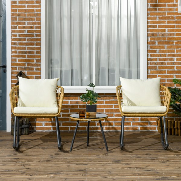 Patio Rocking Bistro Set