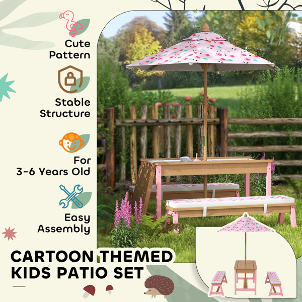 Kids Picnic Table Set ( Amazon Shipping)（Prohibited by WalMart）