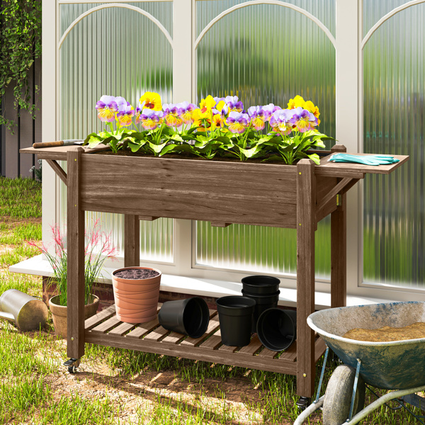 Wooden Planter、Flower shelf,Wood Planter Box