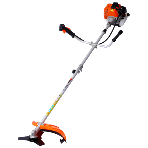 52cc Weed Eater/Wacker Gas Powered, 2 in 1 String Trimme,with 10'' Brush Cutter,Rubber Handle & Shoulder Strap Included