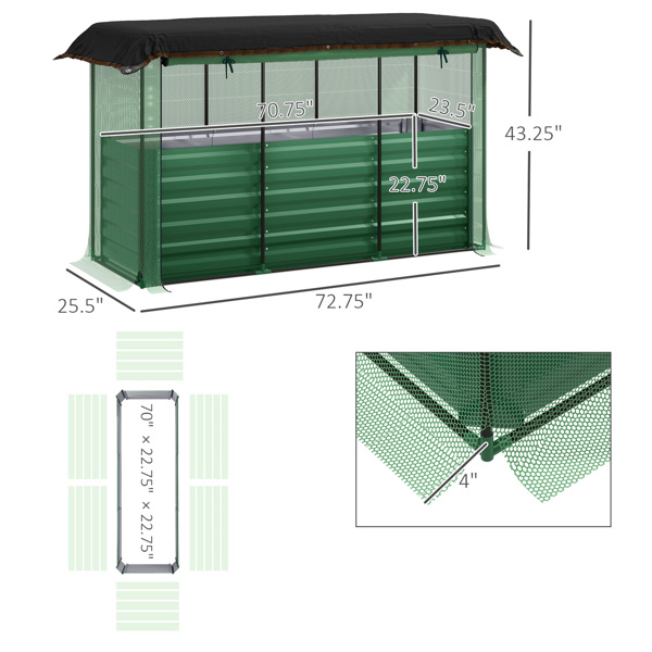 Galvanized Steel Planter Box