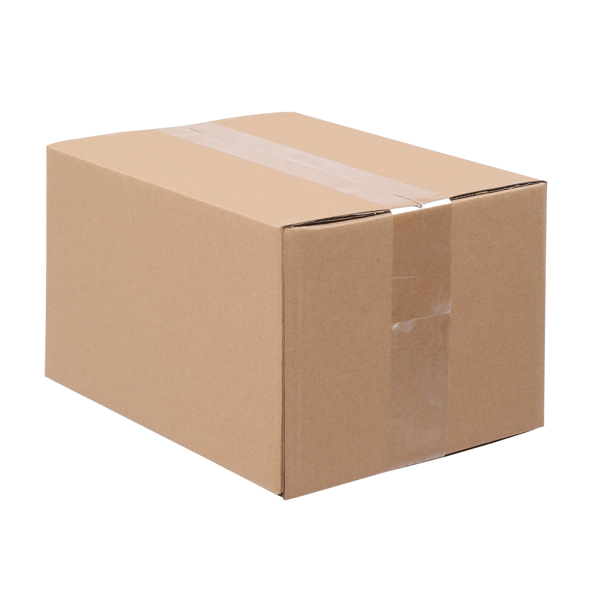 50pcs 10 "x 8" x 6 "(25.4x20.3x15.2cm) thick 3mm corrugated cardboard box in kraft paper color