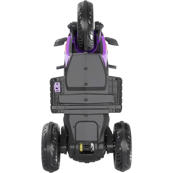 Children's motorcycle, 12V 7AH battery powered, boys and girls 2-6 years old toy motorcycle, gift, purple, three wheels (not shipped on weekends)