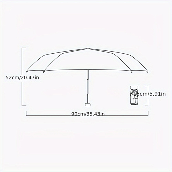 6-Fold Portable Mini Umbrella 