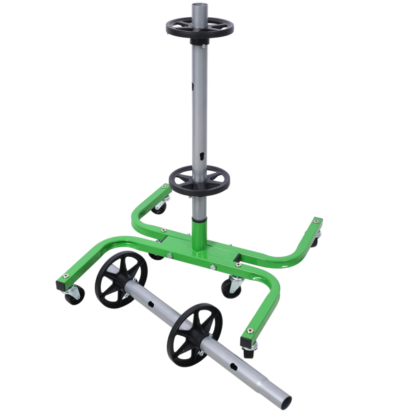 Storage Stand  With Wheels 275 LBS Total Capacity  Uses Six 2in Swivel Caster Wheels green color