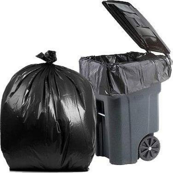 1.9MIL thick 50 gallon black garbage bag, suitable for disposable garbage bags in kitchens, lawns, kitchens, offices, and restaurants. Plastic bags for cleaning 39.4in * 47.2in,100PCS