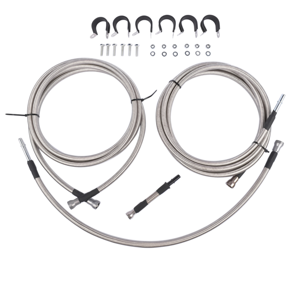 Diesel Braided Stainless Steel Fuel Line Set 20832565 Fits for GMC Sierra 2500 HD 3500 HD 2004-2010 6.6L V8 DIESEL OHV