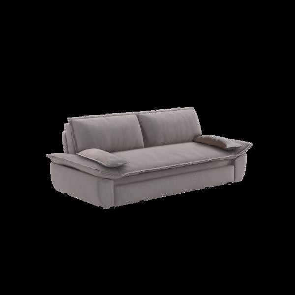 70.1" Queen Pull Out Sofa Bed, 3-in-1 Convertible Sleeper Sofa with 2 Soft Pillows,Multi-Functional Velvet Loveseat Bed,Grey