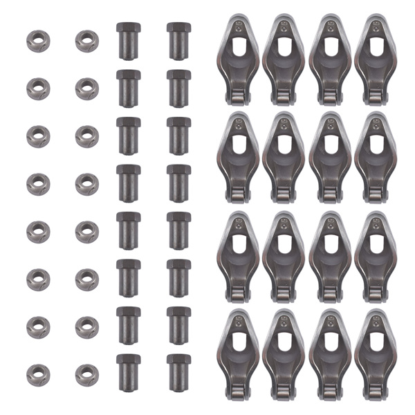 1.5 x 3/8" Stud Rocker Arms Set Roller Tip for Small Block Chevy SBC 262-400 1955-1986 1987-2000 Steel 16Pcs