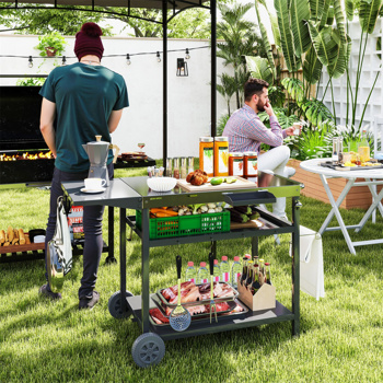 Outdoor Bar Cart Grill Table   ( Amazon Shipping)（Prohibited by WalMart）