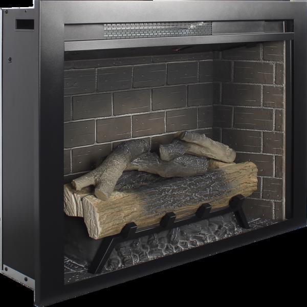 28inch Infrared Electric Fireplace Insert, Touch Panel Home Decor Heater, With Cracking Sound