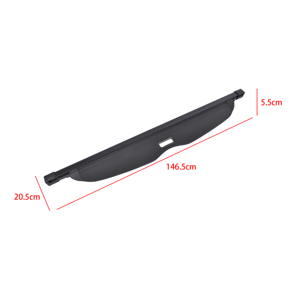 New Elastic Rear Cargo Security Trunk Cover for Hyundai Palisade Sport Utility 2020-2024 3.8L V6 Black