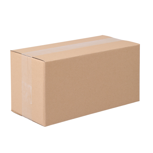 50pcs 12 "x 6" x 6 "(30.5x15.2x15.2cm) thick 3mm corrugated cardboard box in kraft paper color