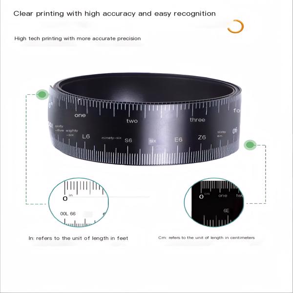 The magnetic soft rubber frame ruler set can be used for measurement, serve as border decoration, and supports free cutting and moving（Logistics uses UniUni）