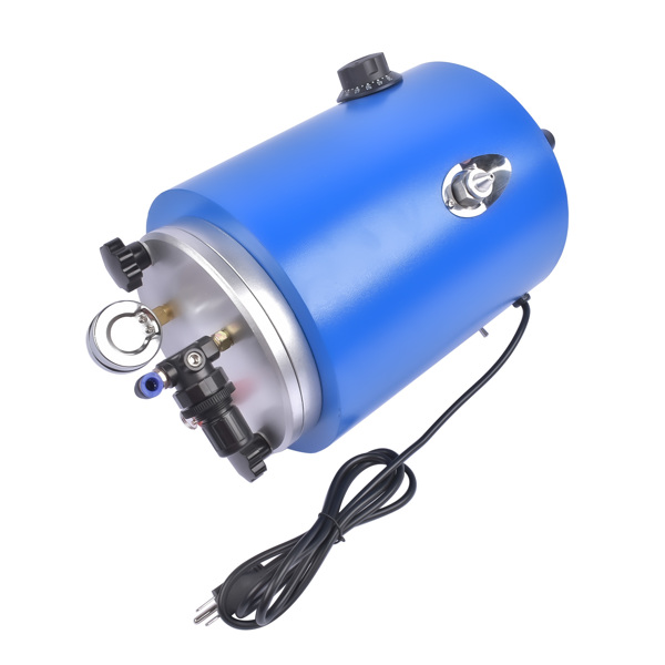 110V 500W Wax Injector Machine Jewelry Casting Tool Wax Melting Furnace Adjustable TEM 30℃-110℃ 5.5lbs 2.5L Round Barrel Mold Casting (Blue, No Base)