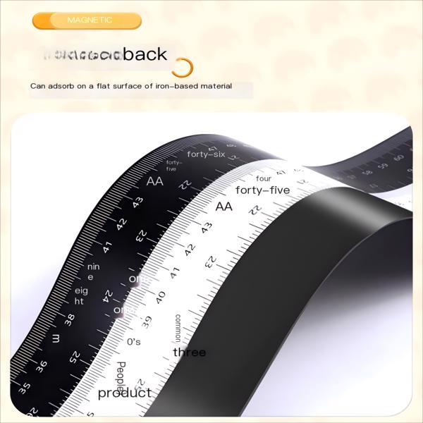 The magnetic soft rubber frame ruler set can be used for measurement, serve as border decoration, and supports free cutting and moving（Logistics uses UniUni）