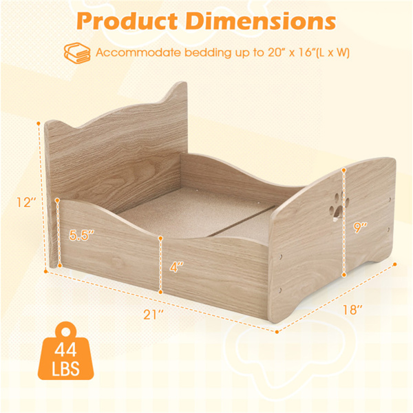 Elevated Pet Bed Frame 21" x 18" x 20"