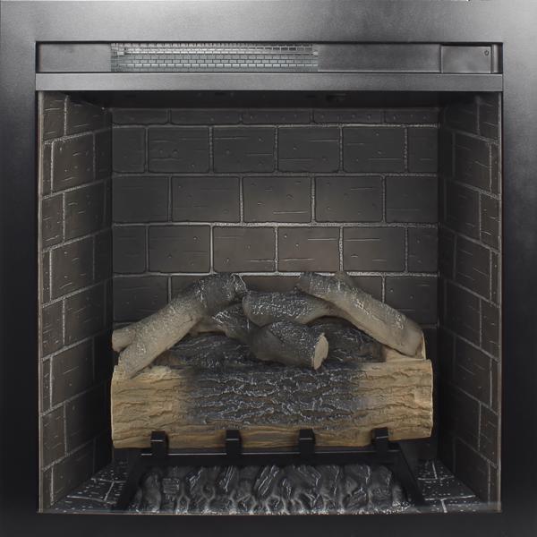 28inch Infrared Electric Fireplace Insert, Touch Panel Home Decor Heater, With Cracking Sound