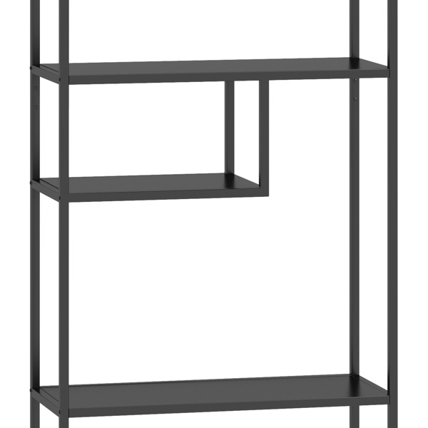 Modern Storage Shelf with 4 Compartments & Metal Legs, Freestanding Organizer,Book Shelves  Display Shelves for Living Room, Bedroom, Home Office